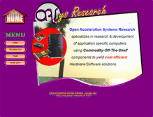 Tablet Screenshot of oasysresearch.com